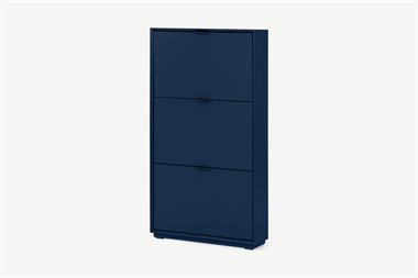 Marcell Shoe Storage Cabinet, Deep Blue